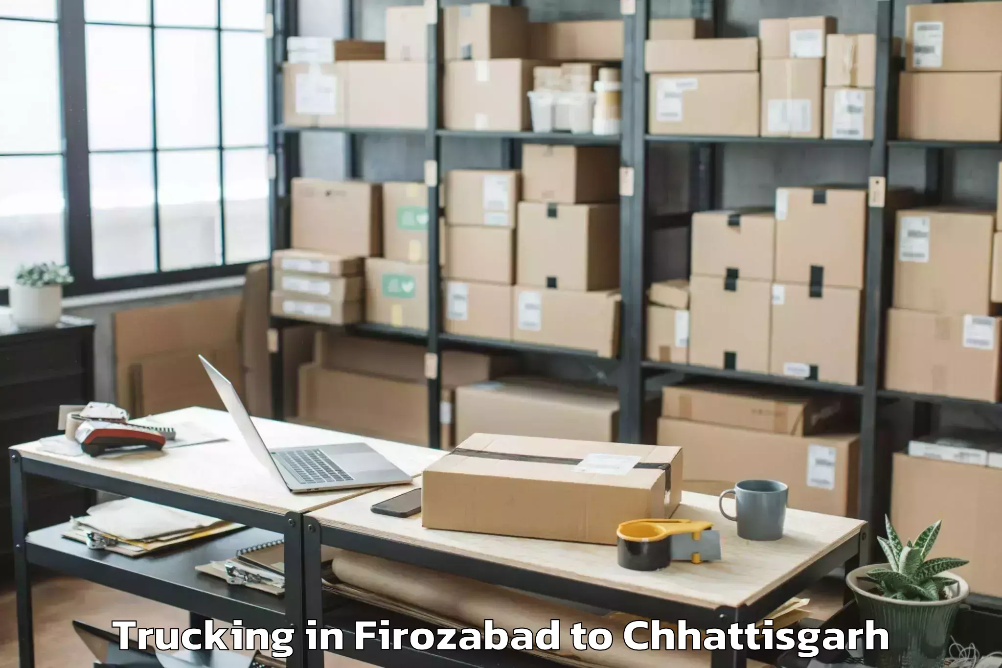 Easy Firozabad to Baloda Bazar Trucking Booking